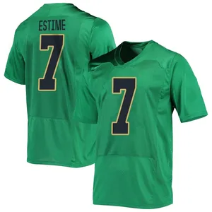 Audric Estime Under Armour Notre Dame Fighting Irish Men's Replica Football Jersey - Green