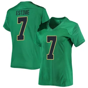 Audric Estime Under Armour Notre Dame Fighting Irish Women's Replica Football Jersey - Green